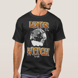 Halloween Lawyer Witch Funny Cute Court of Law Wom T-Shirt