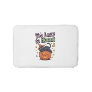 Halloween Lazy Ghost Bath Mat