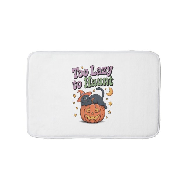 Halloween Lazy Ghost Bath Mat (Front)