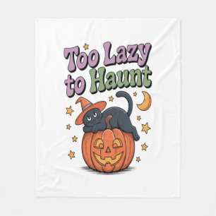 Halloween Lazy Ghost Fleece Blanket