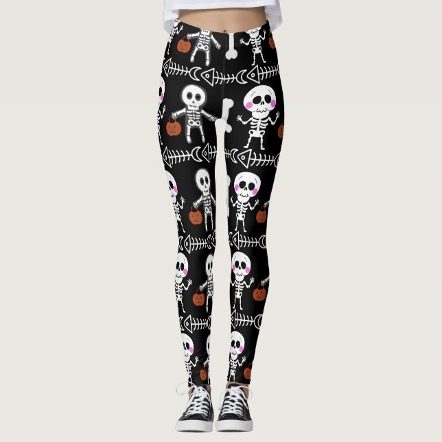 Halloween Leggings, Fun Halloween Leggings for Wom (Front)