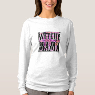 Halloween Leopard Witchy Mama Birthday T-Shirt