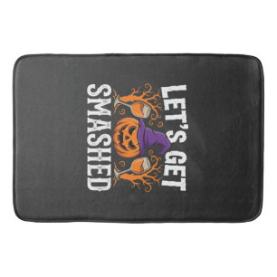 Halloween Let’s Get Smashed Pumpkin Bath Mat