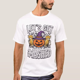 Halloween Let’s Get Smashed Pumpkin Beer T-Shirt