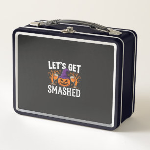 Halloween Let’s Get Smashed Pumpkin Metal Lunch Box