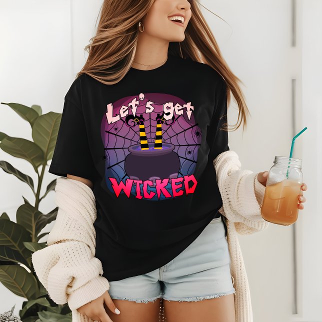 Halloween Let's Get Wicked Funny Scary Witch Tri-Blend Shirt (Creator Uploaded)