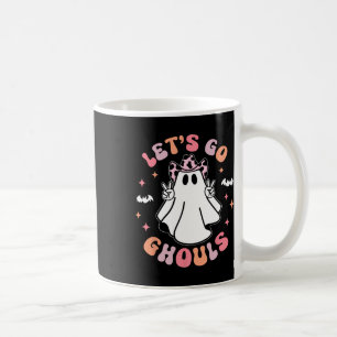 Halloween Let's Go Ghouls Ghost Retro Costume Wome Coffee Mug