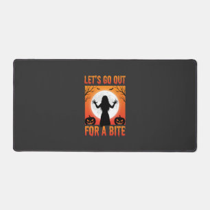 Halloween Let's Go Out For a Bite Horror Desk Mat