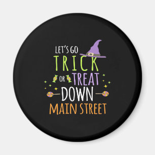 Halloween Lets Go Trick Or Treat Magnet
