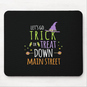 Halloween Lets Go Trick Or Treat Mouse Mat