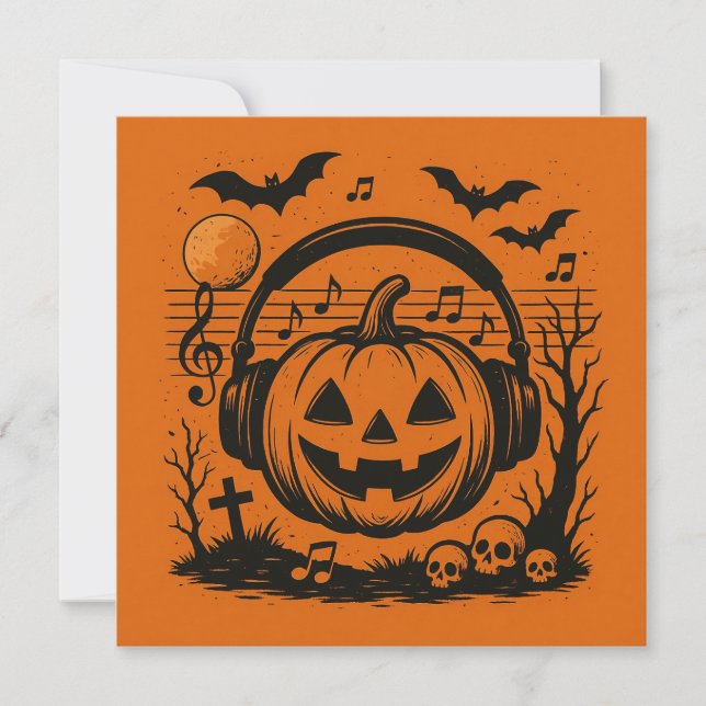 Halloween letterhead with music (Front)