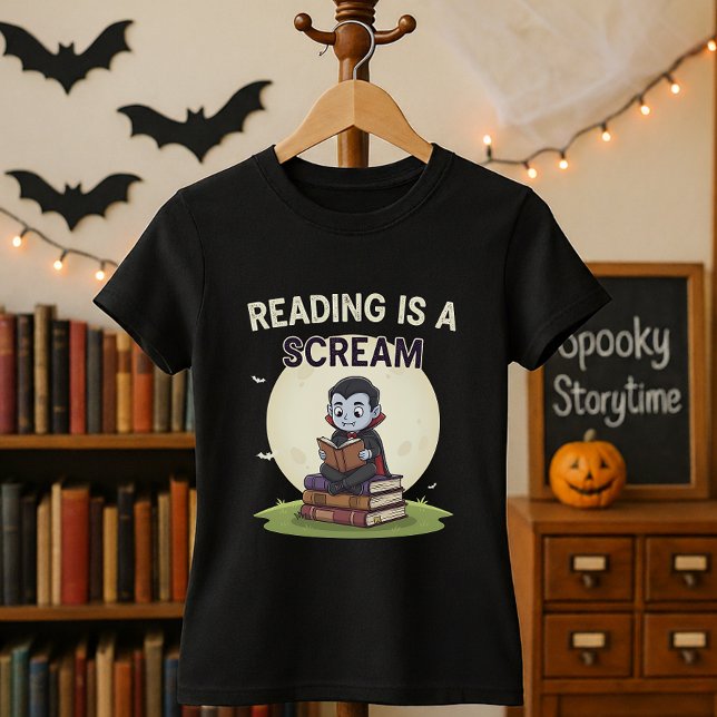 Halloween Librarian Reading Is A Scream  T-Shirt (Creator Uploaded)