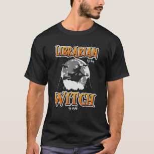 Halloween Librarian Witch Funny Cute School Librar T-Shirt