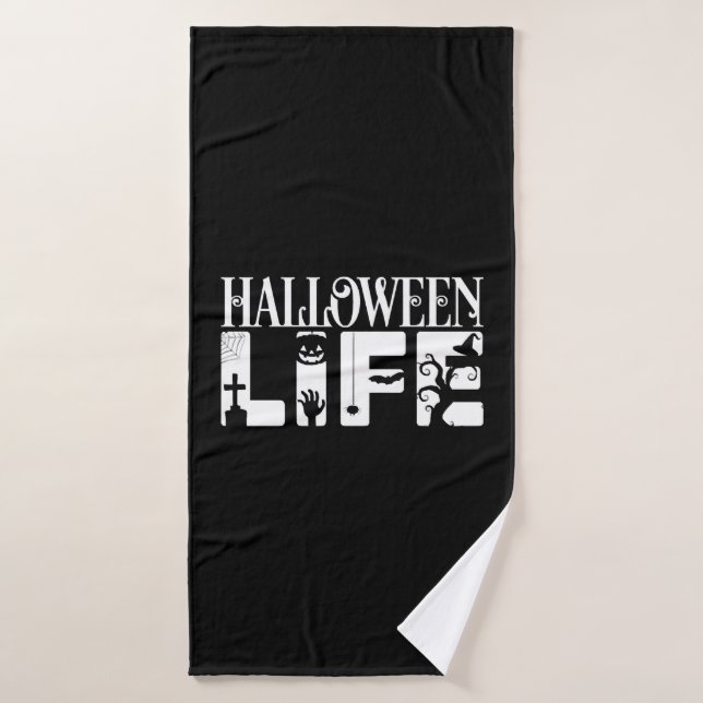 Halloween Life Bath Towel (Bath Towel)