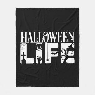 Halloween Life Fleece Blanket