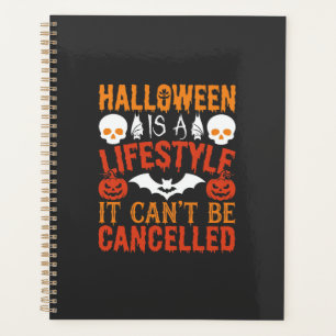 Halloween Lifestyle Bat Pumpkin Typography Vector Planner