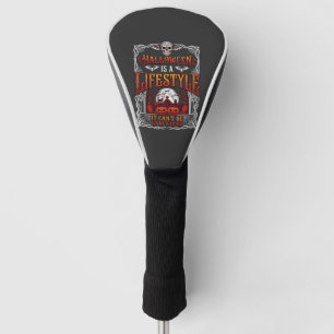 Halloween Lifestyle Bat Skull Graveyard Pumpkins F Golf Head Cover