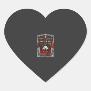 Halloween Lifestyle Bat Skull Graveyard Pumpkins F Heart Sticker