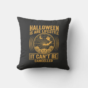 Halloween Lifestyle Bat Spider Web Design_1 Cushion