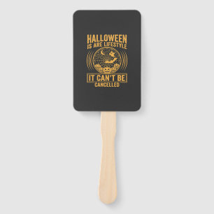 Halloween Lifestyle Bat Spider Web Design_1 Hand Fan
