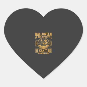 Halloween Lifestyle Bat Spider Web Design_1 Heart Sticker