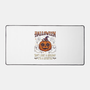 Halloween Lifestyle Pumpkin Sunglasses Witch Hat G Desk Mat