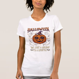 Halloween Lifestyle Pumpkin Sunglasses Witch Hat G T-Shirt