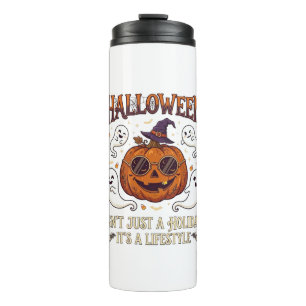 Halloween Lifestyle Pumpkin Sunglasses Witch Hat G Thermal Tumbler