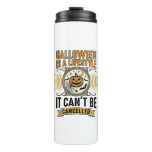 Halloween Lifestyle Vintage Pumpkin Typography Des Thermal Tumbler
