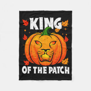 Halloween Lion Pumpkin King Of The Patch Costume M Fleece Blanket