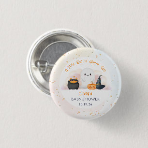 Halloween Little Boo Baby Shower 3 Cm Round Badge