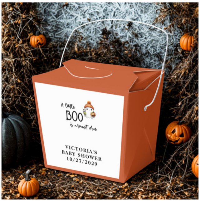Halloween Little Boo Baby Shower Favour Box (Creator Uploaded)