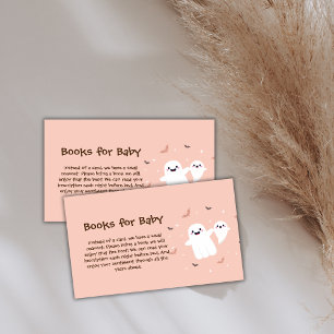 Halloween Little Boo Books For Baby Shower Enclosure Card