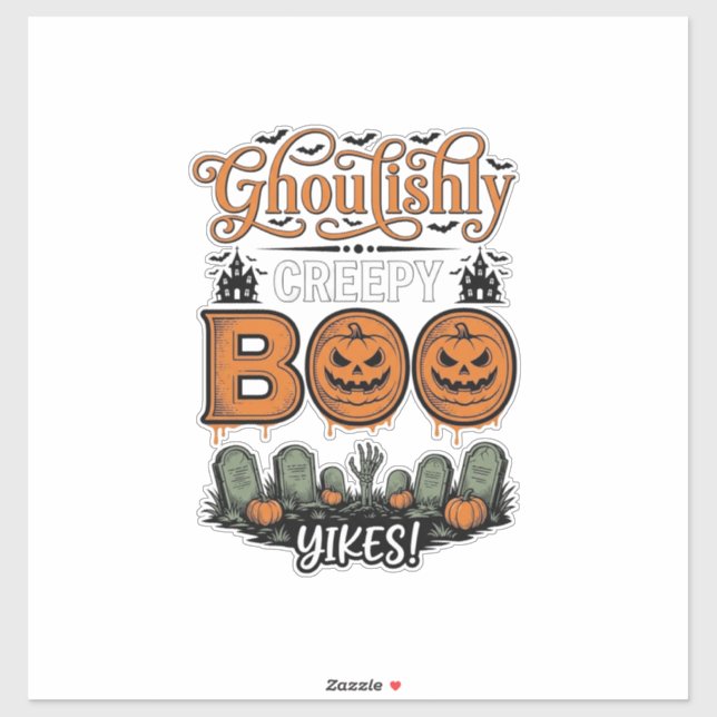 Halloween Little Boo Yah Cute Spooky Vector Design (Sheet)