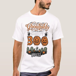 Halloween Little Boo Yah Cute Spooky Vector Design T-Shirt