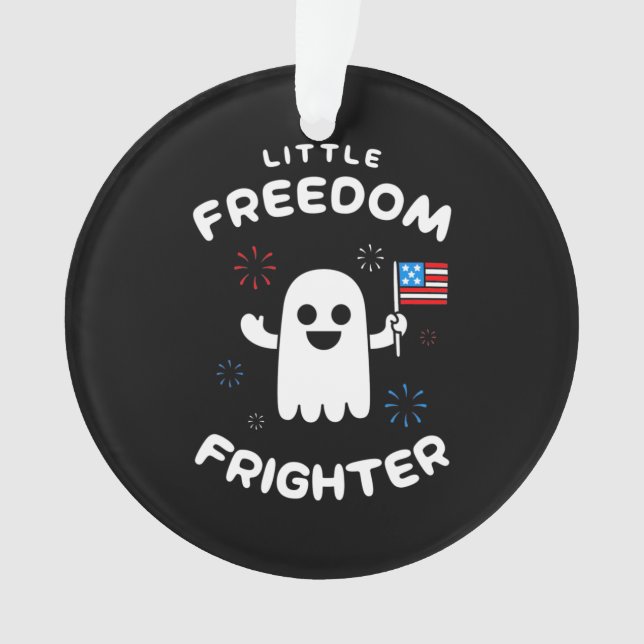 Halloween Little Freedom Frighter Ornament (Front)