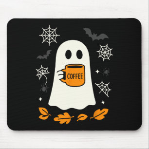 Halloween Little Ghost Ice Coffee Tee Mouse Mat