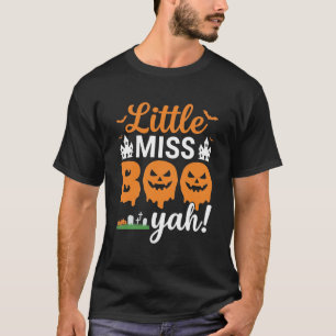 Halloween Little Miss Boo Yah Pumpkin Design_1 T-Shirt