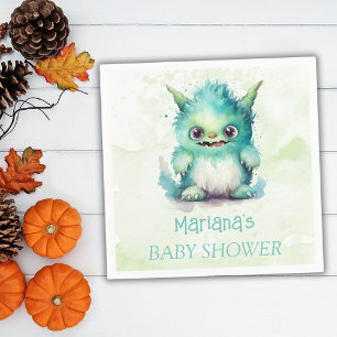 Halloween Little Monster Boy Baby Shower Napkin