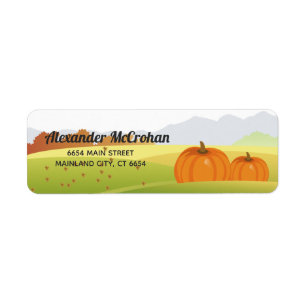 Halloween Little Pumpkin Return Address