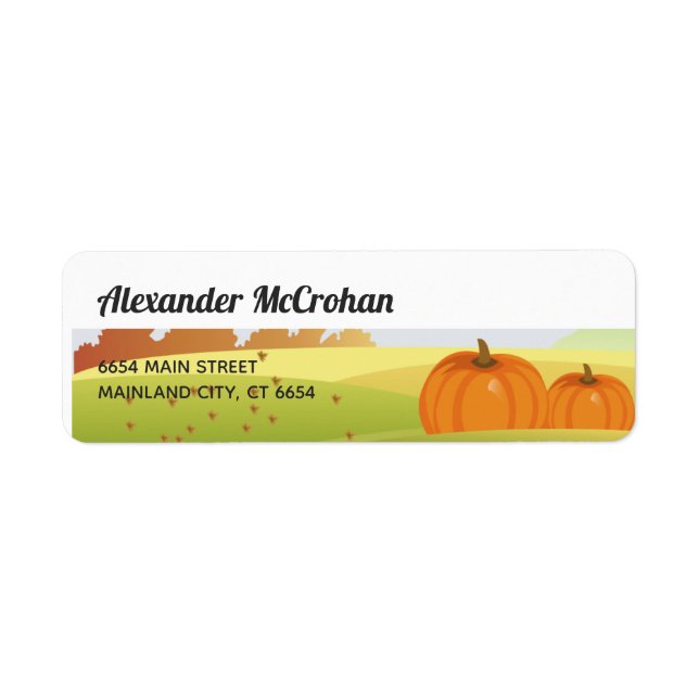 Halloween Little Pumpkin Return Address (Front)