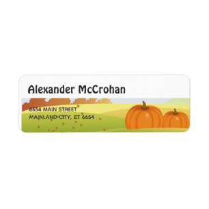 Halloween Little Pumpkin Return Address