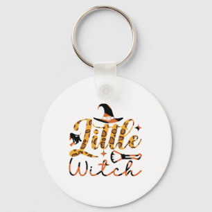 Halloween Little Witch Birthday Key Ring