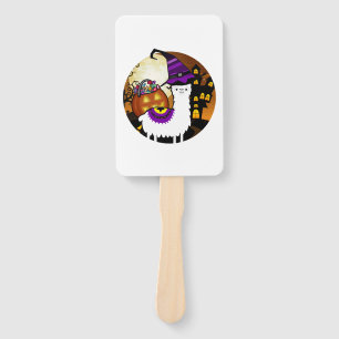 Halloween Llama Alpaca Funny Lama Glama Cool Gift Hand Fan