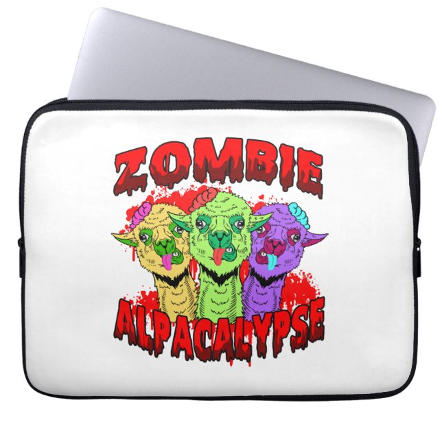 Halloween Llama Alpaca Funny Lama Glama Cool Gift Laptop Sleeve (Front)