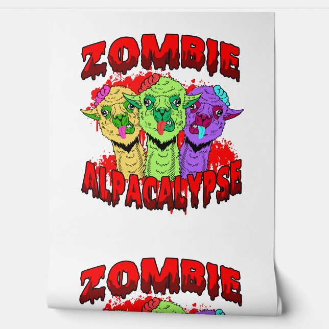 Halloween Llama Alpaca Funny Lama Glama Cool Gift  Wallpaper (Unrolling)