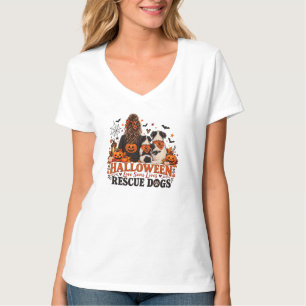 Halloween Love Saves Lives Rescue Dogs T-Shirt