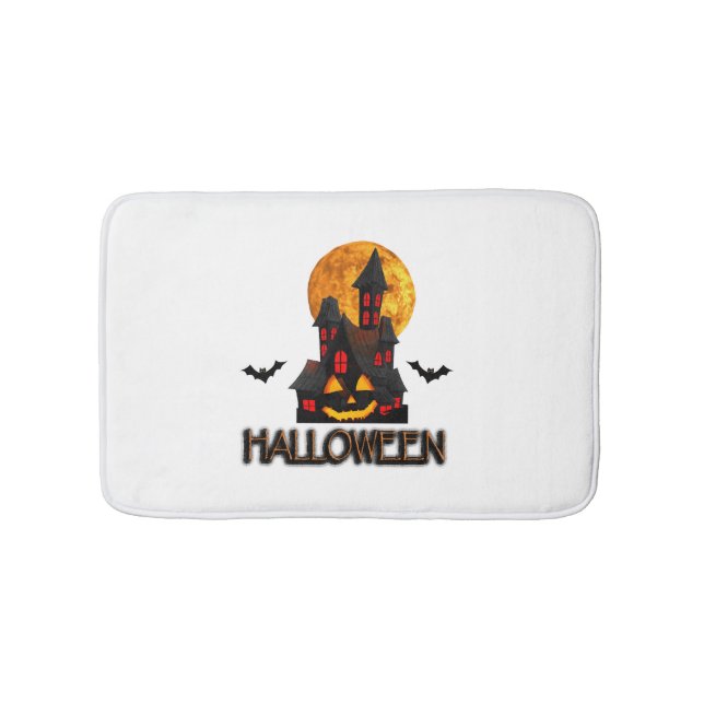 Halloween lover, funny halloween,Happy Halloween Bath Mat (Front)