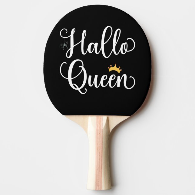 Halloween Lover - Halloqueen I Ping Pong Paddle (Front)