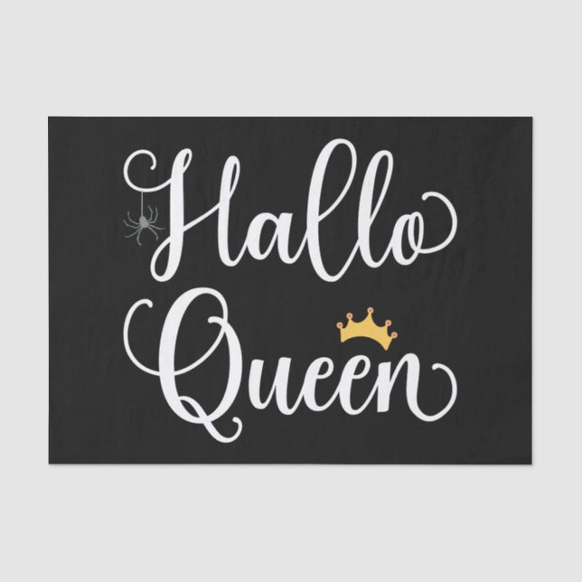 Halloween Lover - Halloqueen I Tissue Paper (Front)